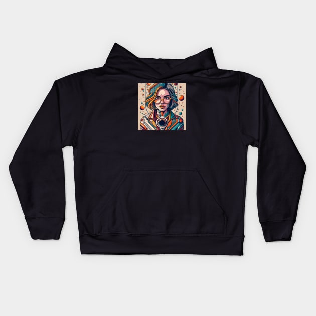 Photorealism Character Art Blazburner Kids Hoodie by joolsd1@gmail.com